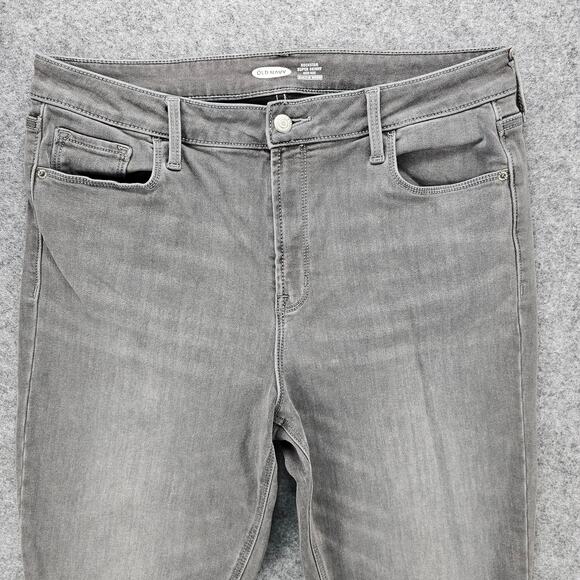 Old Navy Rockstar Jeans Size 14 Womens High Rise Super Skinny Built In Warm - Picture 3 of 15